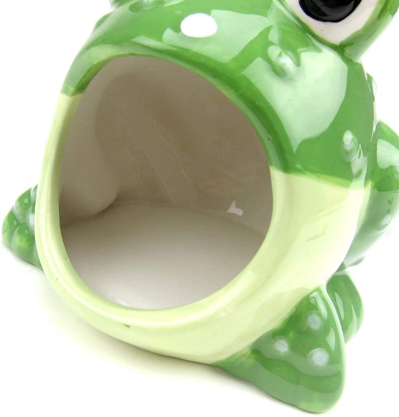 CHUQIANTONG Ceramic Hamster Hideout Small Animal House Critter Bath, Ideal for Dwarf Hamsters and Gerbils, Pet Hideout Hut Cave - Image 2